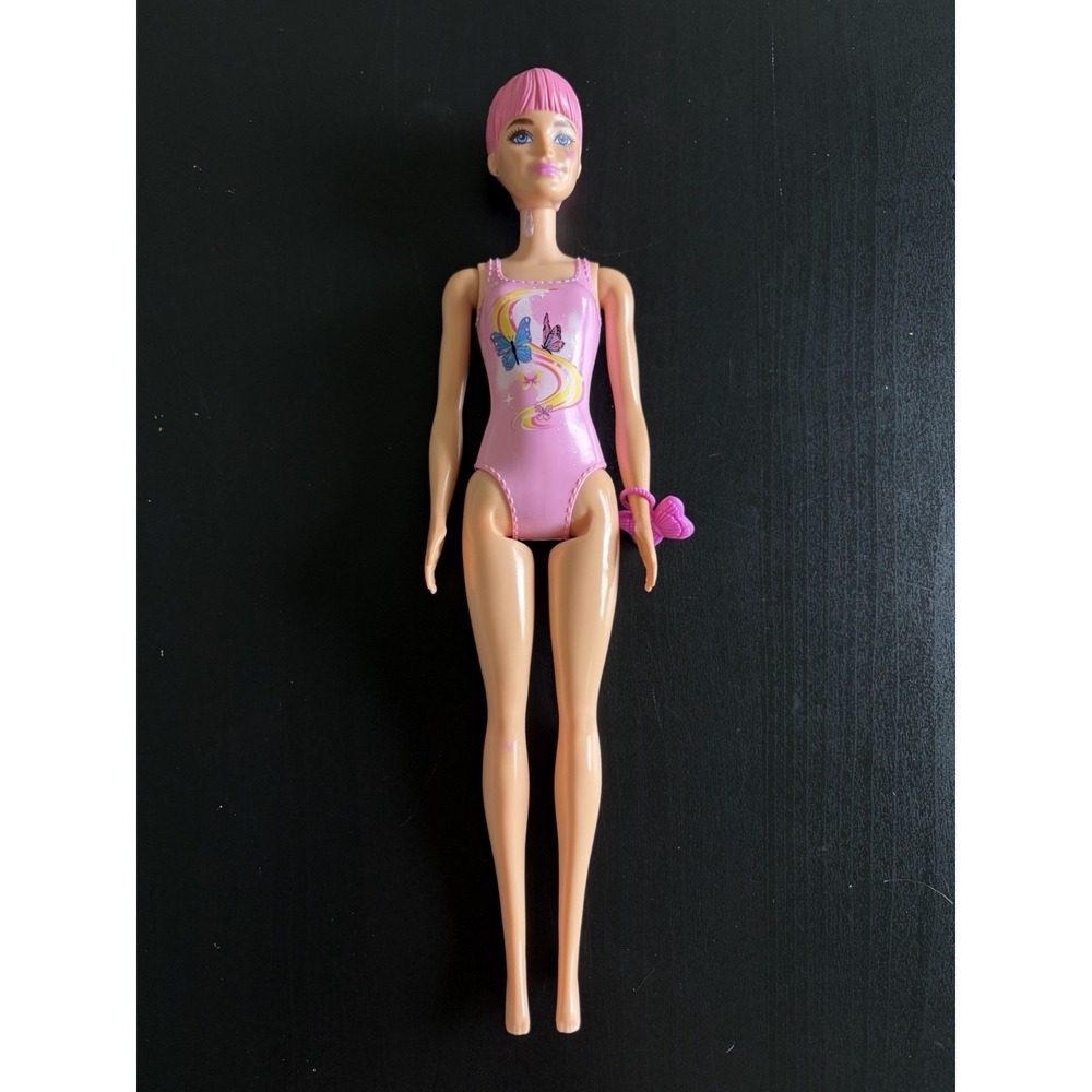 Mattel Barbie Color Reveal Doll 12" Pink Hair Butterfly Outfit
